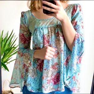 Light blue Guess blouse